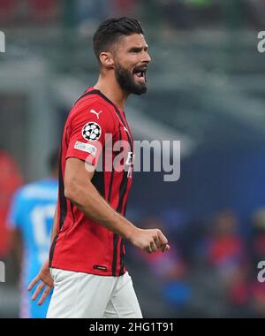 Spada/LaPresse 28. September 2021 - Mailand ,Italien Sport, Fußball Mailand vs Atletico Madrid - Champions League 2021/2022 auf dem Foto : Olivier Giroud Stockfoto