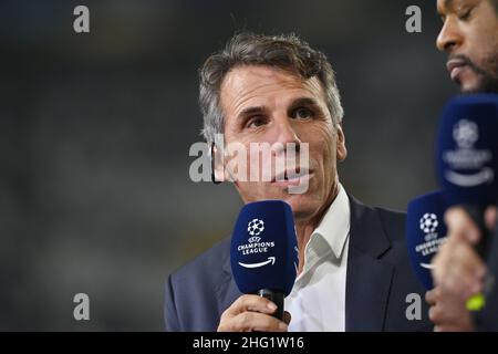 LaPresse - Fabio Ferrari 29. September 2021 Turin, Italien Sportfußball Juventus FC vs Chelsea - UEFA Champions League 2021/2022 - Gruppenphase - Gruppe H - 2/6 - Allianz Stadium. Im Bild:Gianfranco Zola Stockfoto