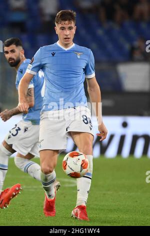 Alfredo Falcone / LaPresse 30. September 2021 Rom, Italien Sport Soccer Latium - Lokomotiv Mosca - UEFA Europa League 2021/2022 - Olympiastadion von Rom auf dem Bild:Toma Ba&#x161;i&#x107; Stockfoto