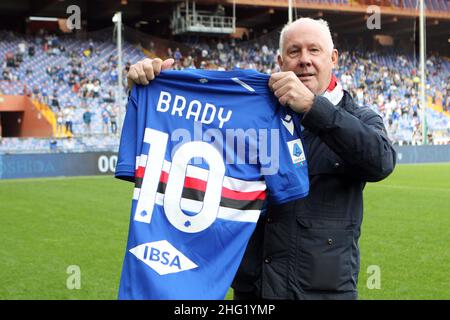 Foto Tano Pecoraro/LaPresse 03 Ottobre 2021 - Genua, Italia Sport, CalcioSampdoria vs Udinese - Campionato italiano di calcio Serie A Tim 2021/2022 - Stadio Luigi FerrarisNella foto: liam bradyPhoto Tano Pecoraro/LaPresse 03. Oktober 2021 - Genua, Italien Sport, Fußball Sampdoria vs Udinese - Italienische Serie A Fußballmeisterschaft 2021/2022 - Luigi Ferraris StadiumAuf dem Foto: liam brady Stockfoto