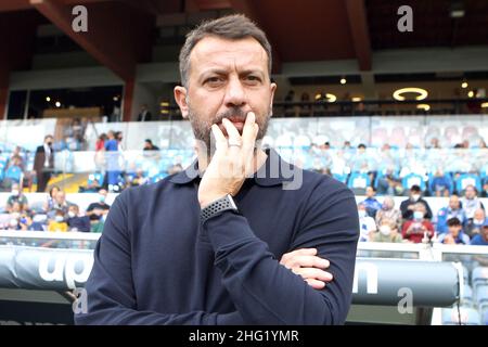 Foto Tano Pecoraro/LaPresse 03 Ottobre 2021 - Genua, Italia Sport, CalcioSampdoria vs Udinese - Campionato italiano di calcio Serie A Tim 2021/2022 - Stadio Luigi FerrarisNella foto: d&#X2019;aversaFoto Tano Pecoraro/LaPresse 03. Oktober 2021 - Genua, Italien Sport, Fußball Sampdoria vs Udinese - Italienische Serie A Fußball-Meisterschaft 2021/2022 - Luigi Ferraris Stadion auf dem Foto: d&#X2019;aversa Stockfoto