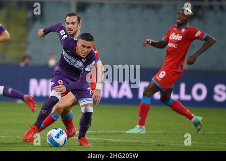 Foto Alfredo Falcone / LaPresse03 Ottobre 2021 FirenzeSport CalcioFiorentina - Napoli - Campionato di Calcio Serie A 2021/2022 - Stadio Artemio Franchi di FirenzeNella foto: CallejonFoto Alfredo Falcone / LaPresse03. Oktober 2021 Florenz, ItalienSport SoccerFiorentina - Neapel - Italienische Fußball-Liga A 2021/2022 - Artemio Franchi Stadion von FlorenceIm Bild: callejon Stockfoto