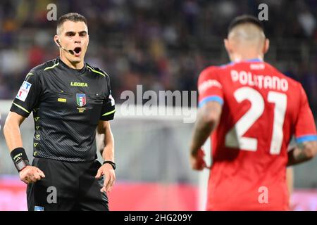 Foto Alfredo Falcone / LaPresse03 Ottobre 2021 FirenzeSport CalcioFiorentina - Napoli - Campionato di Calcio Serie A 2021/2022 - Stadio Artemio Franchi di FirenzeNella foto: SozzaPhoto Alfredo Falcone / LaPresse03. Oktober 2021 Florenz, ItalienSport SoccerFiorentina - Neapel - Italienische Fußball-Liga A 2021/2022 - Artemio Franchi Stadion von FlorenceIm Bild: Sozza Stockfoto