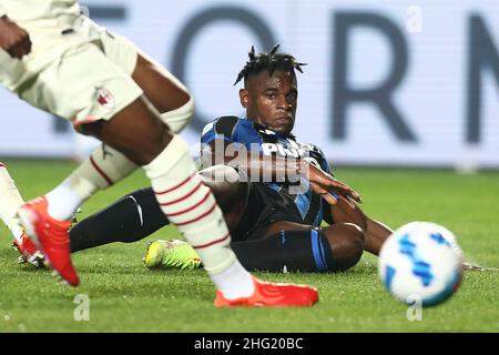 Spada/LaPresse 03. Oktober 2021 - Bergamo ,Italy Sport, Soccer Atalanta vs AC Mailand - Italienische Serie A Fußballmeisterschaft 2021/2022 - Gewiss Stadion auf dem Foto: Duvan Zapata (Atalanta BC); Stockfoto