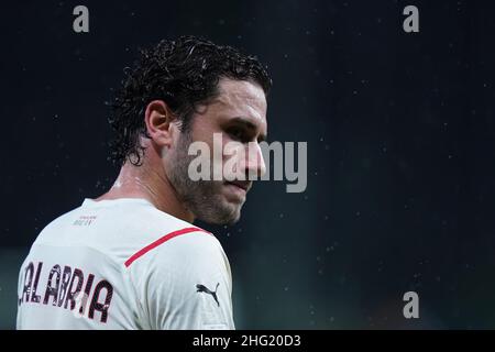 Spada/LaPresse 03. Oktober 2021 - Bergamo ,Italy Sport, Soccer Atalanta vs AC Mailand - Italienische Serie A Fußball-Meisterschaft 2021/2022 - Gebis Stadion auf dem Foto: Davide Calabria (ac milan ) Stockfoto