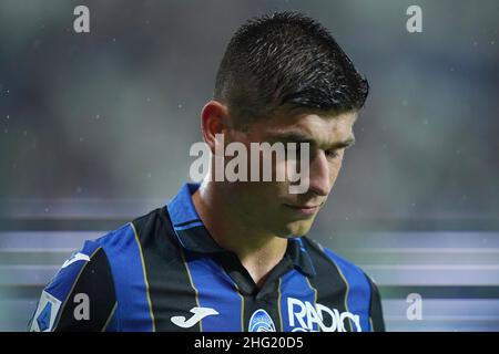 Spada/LaPresse 03. Oktober 2021 - Bergamo ,Italy Sport, Soccer Atalanta vs AC Mailand - Italienische Serie A Fußballmeisterschaft 2021/2022 - Gemis Stadion auf dem Foto: Ruslan Malinovskyi (Atalanta BC); Stockfoto