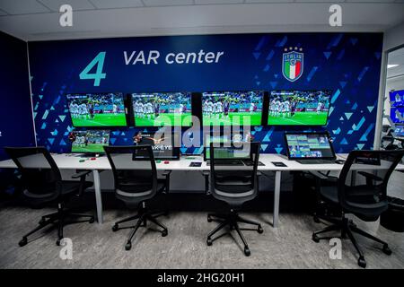 Claudio Furlan/LaPresse 04-10-2021 Lissone - Italien News Präsentation des Var IBC Centers der Serie A League Stockfoto