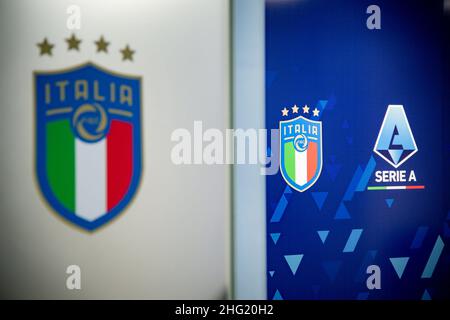 Claudio Furlan/LaPresse 04-10-2021 Lissone - Italien News Präsentation des Var IBC Centers der Serie A League Stockfoto