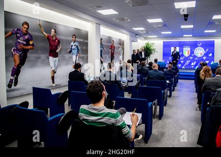 Claudio Furlan/LaPresse 04-10-2021 Lissone - Italien News Präsentation des Var IBC Centers der Serie A League Stockfoto