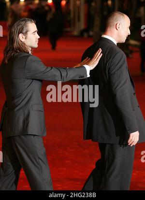 Colin Farrell und Gavin O'Connor bei der Premiere von Pride and Glory während des Rome Film Festivals 3rd in Rom, Italien. Stockfoto