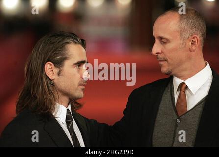 Colin Farrell und Gavin O'Connor bei der Premiere von Pride and Glory während des Rome Film Festivals 3rd in Rom, Italien. Stockfoto