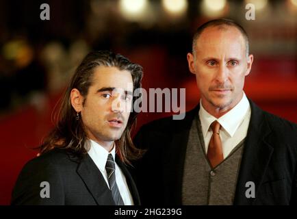 Colin Farrell und Gavin O'Connor bei der Premiere von Pride and Glory während des Rome Film Festivals 3rd in Rom, Italien. Stockfoto