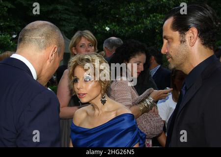 Alfonso Signorini und Marina Berlusconi bei einer Party für das Magazin Grazia in der Villa Necchi Campiglio, Mailand Stockfoto