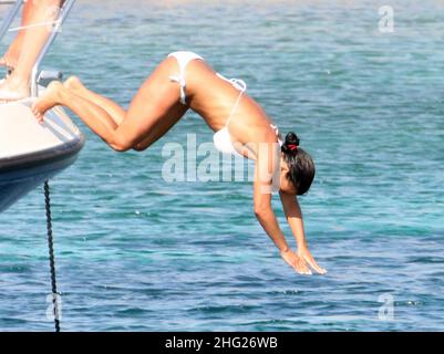 Die Freundin Nereida Gallardo von Portugal und Manchester United, Cristiano Ronaldo Stockfoto