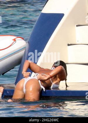 Die Freundin Nereida Gallardo von Portugal und Manchester United, Cristiano Ronaldo Stockfoto