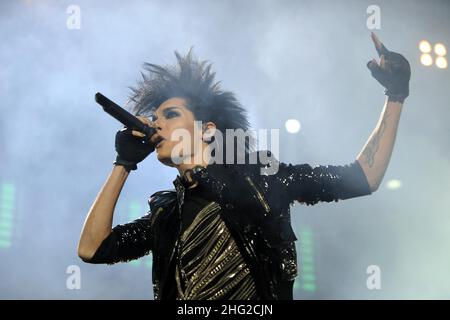 Tokyo Hotelsänger Bill Kaulitz beim Coca-Cola Live@MTV das Sommersongkonzert in Rom Stockfoto