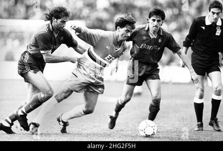 Sampdoria's Roberto Mancini in Aktion Stockfoto