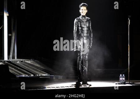 Tokio Hotel treten während der „Welcome to Humanoid City“-Tour, Padova Italien, auf. Stockfoto
