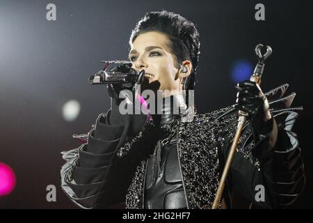 Tokio Hotel treten während der „Welcome to Humanoid City“-Tour, Padova Italien, auf. Stockfoto