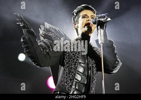 Tokio Hotel treten während der „Welcome to Humanoid City“-Tour, Padova Italien, auf. Stockfoto