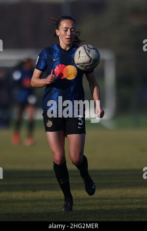 Mailand, Italien, 16th. Januar 2022. Elin Landstrom von Internazionale während des Spiels Serie A Femminile im Suning Youth Development Center, Mailand. Bildnachweis sollte lauten: Jonathan Moscrop / Sportimage Stockfoto