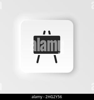 Symbol für Tafel - Vektor. Einfache Elementdarstellung aus UI-Konzept. Blackboard Icon neumorpic Stil Vektor-Symbol . Stock Vektor