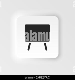 Symbol für Tafel - Vektor. Einfache Elementdarstellung aus UI-Konzept. Blackboard Icon neumorpic Stil Vektor-Symbol . Stock Vektor