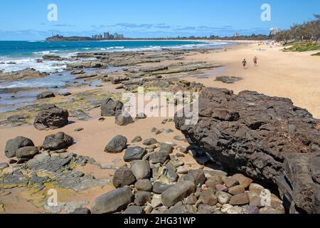 Strand in Mooloolaba Stockfoto