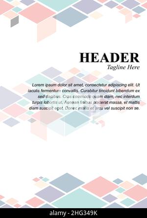 Abstrakt geometrische Flyer Vorlage Hintergrund Stock Vektor