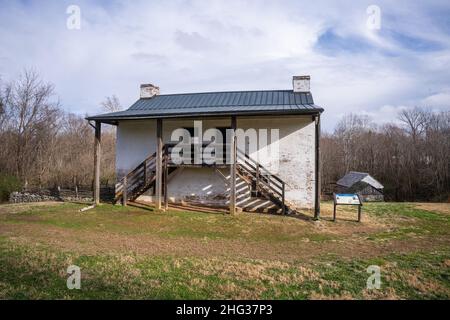 Carnton ist ein historisches Haus und Museum in Franklin, Williamson County, Tennessee, USA. Die Plantage spielte während und imm eine wichtige Rolle Stockfoto