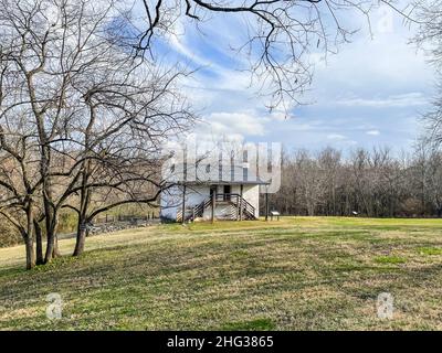 Carnton ist ein historisches Haus und Museum in Franklin, Williamson County, Tennessee, USA. Die Plantage spielte während und imm eine wichtige Rolle Stockfoto