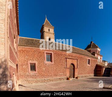 Detailansicht des historischen Klosters Santa Eulalia in Murcia Stockfoto