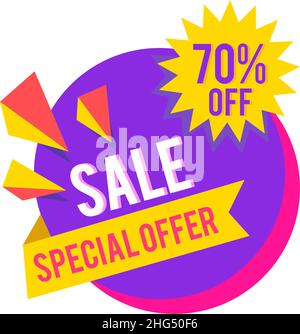 Sonderangebot Sale Tag Design Stock Vektor
