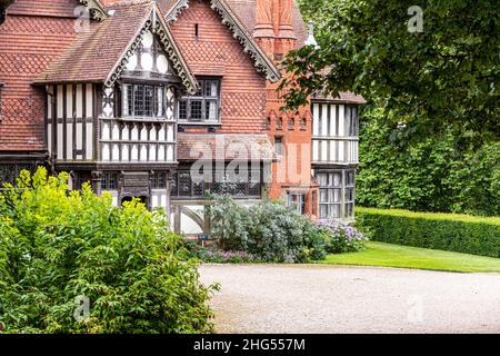 Wightwick Manor in der Nähe von Wolverhampton, West Midlands, Großbritannien Stockfoto