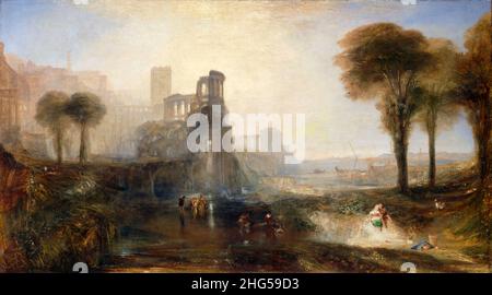 Caligulas Palast und Brücke von JMW Turner (1775-1851), Öl auf Leinwand, 1833 Stockfoto