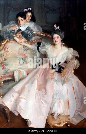 Mrs Carl Meyer and her Children von John Singer Sargent (1856-1925), Öl auf Leinwand, 1896 Stockfoto