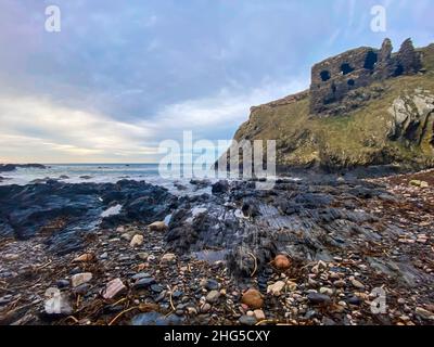 findlater Castle sandend aberdeenshire schottland. Stockfoto