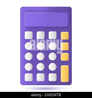 3D сalculator-Symbol Stock Vektor