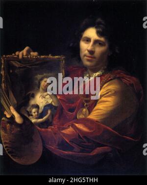 Selbstportrait von Adriaen van der Werff. Stockfoto