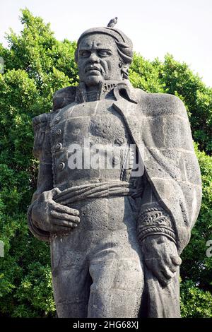 Statue von José María Morelos y Pavón, Cuernavaca, Bundesstaat Morelos, Mexiko, Nordamerika Stockfoto
