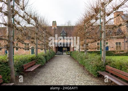 Der Leuven Grand Beguinage, bekannt als der Groot Begijnhof, in Belgien. Unesco-Weltkulturerbe Stockfoto