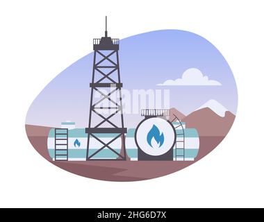 Konzept der natürlichen Ressourcen Stock Vektor