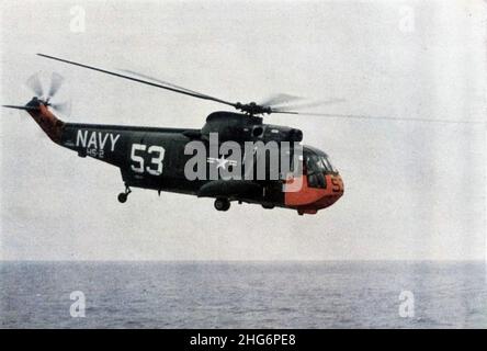 SH-3A Sea King HS-2 in Flug 1962. Stockfoto