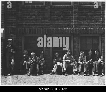 Shelby County, Iowa. Die allgemeine Haltung in dieser Gemeinschaft über Bildung ist, dass jedes Kind shou . . . Stockfoto