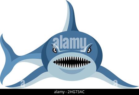 Wütend Hai / Cartoon Maskottchen Stock Vektor