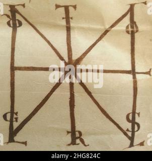 Signum manus von Heinrich III. (HRE). Stockfoto