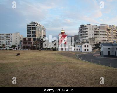 Green Point Lighthose Kapstadt Stockfoto