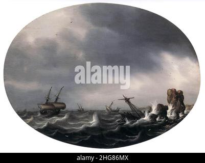 Simon de Vlieger - Stormy Sea Stockfoto