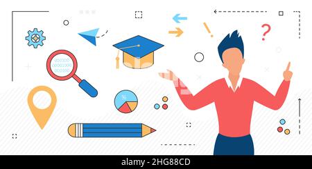 Suche und Einstellung von qualifizierten Finanzexperten. Beschäftigung qualifizierter Wirtschaftsmanager Spezialist Stock Vektor