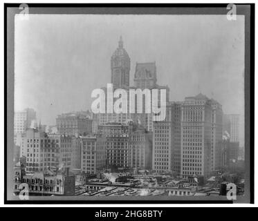 Sänger, Stadt investieren & Hudson Terminal Gebäude. Stockfoto